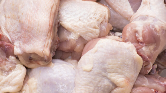 Chicken legs, closeup